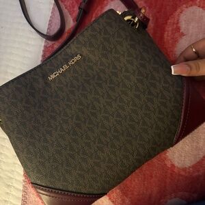 Michael kors crossbody with matching card wallet